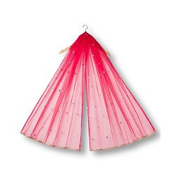 Babyhug Georgette Woven Sleeveless Halter Neck Kurti Palazzo  & Dupatta Set With Sequin Embriodery - Yellow & Red