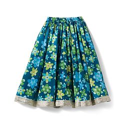 Babyhug Georgette Woven Full Sleeves Choli Lehenga & Jacket Set With Floral Print & Embridoery - Green