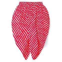 Babyhug Cambric Woven Full Sleeves Kurta Dhoti Set with Angarakha Foil Print - Red