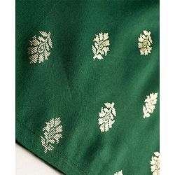 Babyhug Woven Full Sleeves Kurta Pajama Set With Floral Foil Print - Green
