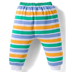 Babyhug 100% Cotton Interlock Knit Full Sleeves Onesie with Legging & Cap Mittens Booties Set with Stripes & Polar Bear Print - Light Green