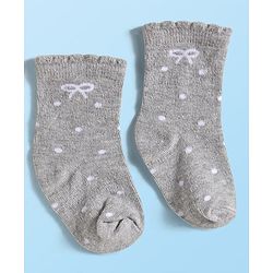 Cute Walk by Babyhug Ankle Length Antibacterial Socks With Stripes Pack Of 3 - Dark Pink & White