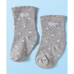 Cute Walk by Babyhug Ankle Length Antibacterial Socks With Stripes Pack Of 3 - Dark Pink & White