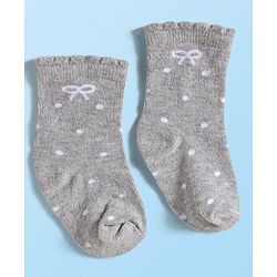 Cute Walk by Babyhug Ankle Length Antibacterial Socks With Stripes Pack Of 3 - Dark Pink & White