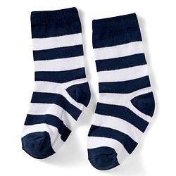 Cute Walk by Babyhug Knit Ankle Length Anti Bacterial Socks with Stripes Design Pack of 3 - Red White & Blue