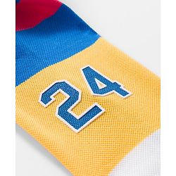 Babyhug Single Jersey Knit Striped Polo T-Shirt & Denim Jeans Set - Multicolor