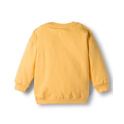 Babyhug Disney Terry Knit Full Sleeves Sweatshirt & Trackpant Set with Winnie the Pooh Graphic and Sherpa Sleeves Detailing -  Yellow