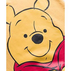 Babyhug Disney Terry Knit Full Sleeves Sweatshirt & Trackpant Set with Winnie the Pooh Graphic and Sherpa Sleeves Detailing -  Yellow