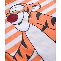 Babyhug Disney Single Jersey Knit  Full Sleeves T-Shirt with Winnie & Friends Graphic and Badge Detailing Pack of 2 - Yellow  & Orange