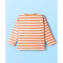 Babyhug Disney Single Jersey Knit  Full Sleeves T-Shirt with Winnie & Friends Graphic and Badge Detailing Pack of 2 - Yellow  & Orange