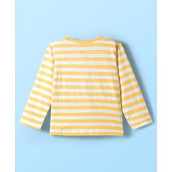 Babyhug Disney Single Jersey Knit  Full Sleeves T-Shirt with Winnie & Friends Graphic and Badge Detailing Pack of 2 - Yellow  & Orange