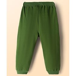 Babyhug Disney Terry Knit Track Pants with The Lion King Graphic Pack of 2 - White & Green