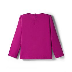 Babyhug Cotton Knit Full Sleeves Night Suit With Text Print - Pink
