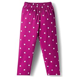 Babyhug Cotton Knit Full Sleeves Night Suit With Text Print - Pink