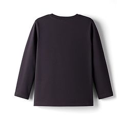 Babyhug 100% Cotton Knit Full Sleeves T-Shirt with Animal Print - Charcoal Grey