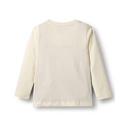 Babyhug 100% Cotton Knit Full Sleeves T-Shirt with Animal Print - Offwhite