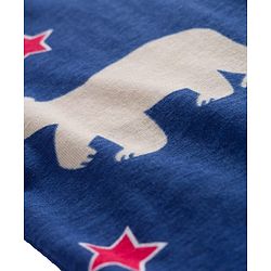 Babyhug Cotton Knit Full Sleeves Co-ords Night Suit With Animal Print - Navy Blue