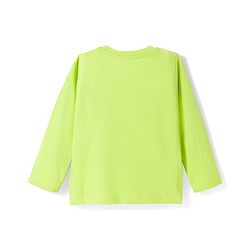 Babyhug 100% Cotton Knit Full Sleeves T-Shirt with Football Text Print - Lemon Yellow