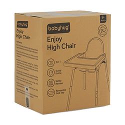 Babyhug Multi-functional Highchair & Convertible Feeding Chair | Removable Feeding Tray| Adjustable Footrest| Safety Harness| Anti-skid Base| Easy Assembly| Easy Cleaning| 6 Months to 3 Years - Blue