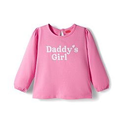 Babyhug 100% Cotton Knit Full Sleeves T-Shirts with Daddys Girl Print Pack of 3 - Purple Pink & Yellow