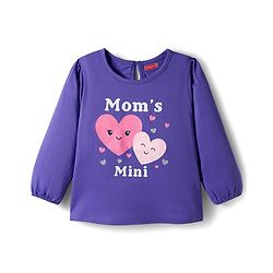Babyhug 100% Cotton Knit Full Sleeves T-Shirts with Daddys Girl Print Pack of 3 - Purple Pink & Yellow