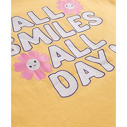 Babyhug 100% Cotton Knit Full Sleeves T-Shirts with Daddys Girl Print Pack of 3 - Purple Pink & Yellow