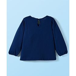 Babyhug 100% Cotton Knit Full Sleeves T-Shirt with Heart & Rainbow Print Pack of 3 - Navy Blue White & Pink