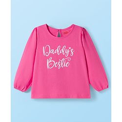 Babyhug 100% Cotton Knit Full Sleeves T-Shirt with Heart & Rainbow Print Pack of 3 - Navy Blue White & Pink