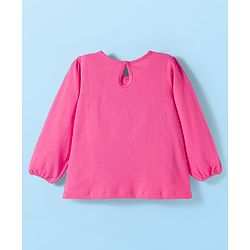 Babyhug 100% Cotton Knit Full Sleeves T-Shirt with Heart & Rainbow Print Pack of 3 - Navy Blue White & Pink
