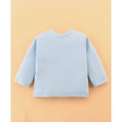 Babyhug Disney Cotton Baby Gift Set With Mickey Mouse Graphics - Light Blue