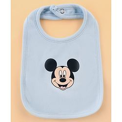 Babyhug Disney Cotton Baby Gift Set With Mickey Mouse Graphics - Light Blue