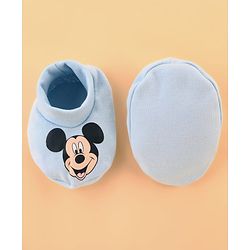 Babyhug Disney Cotton Baby Gift Set With Mickey Mouse Graphics - Light Blue