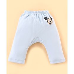 Babyhug Disney Cotton Baby Gift Set With Mickey Mouse Graphics - Light Blue