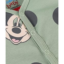 Babyhug Disney Interlock Cotton Baby Clothing Gift Set with Mickey Graphic- Light Green