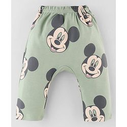 Babyhug Disney Interlock Cotton Baby Clothing Gift Set with Mickey Graphic- Light Green