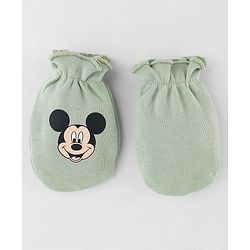 Babyhug Disney Interlock Cotton Baby Clothing Gift Set with Mickey Graphic- Light Green