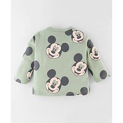 Babyhug Disney Interlock Cotton Baby Clothing Gift Set with Mickey Graphic- Light Green