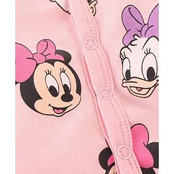 Babyhug Disney Cotton Baby Clothing Gift Set with Minnie & Daisy Print - Pink