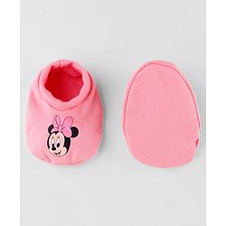Babyhug Disney Interlock Cotton Baby Clothing Gift Set with Minnie Graphic - Pink