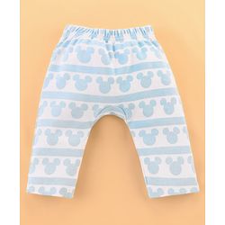 Babyhug Disney Cotton Baby Clothing Gift Set with Mickey Graphic - Light Blue