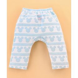 Babyhug Disney Cotton Baby Clothing Gift Set with Mickey Graphic - Light Blue