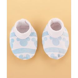 Babyhug Disney Cotton Baby Clothing Gift Set with Mickey Graphic - Light Blue