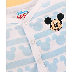 Babyhug Disney Cotton Baby Clothing Gift Set with Mickey Graphic - Light Blue