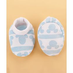 Babyhug Disney Cotton Baby Clothing Gift Set with Mickey Graphic - Light Blue