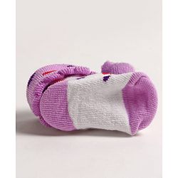 Cute Walk by Babyhug Slip On Sock Shoes with Bear Applique - Purple