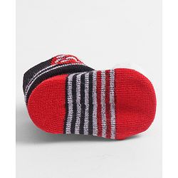 Cute Walk by Babyhug Socks with Football Applique - Navy Blue