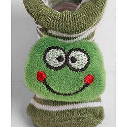 Cute Walk by Babyhug Socks with Applique - Green