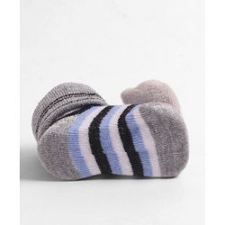 Cute Walk by Babyhug Socks  with Cat Applique - Grey