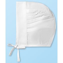 Babyhug 100% Cotton Woven Solid Color Bonnet Cap Pack of 3 White - Diameter 13 cm