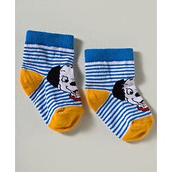 Cute Walk by Babyhug Disney Knited Ankle Length Anti Bacterial Socks With Disney Character Design Pack Of 5 - Multicolour